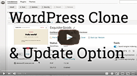 cPanel WordPress Management Toolkit Clone and Update Option